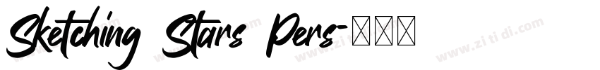 Sketching Stars Pers字体转换